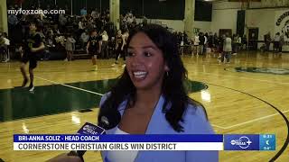 Cornerstone Christian basketball teams win district [upl. by Ahtelra74]