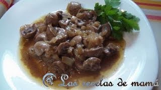 Receta de Riñones al Jerez [upl. by Hebert411]