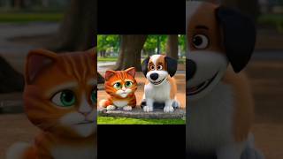 Cat and dog story Hindi storyanimals animation cartoon viralvideo [upl. by Aniratac]