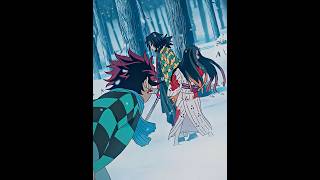 Tanjiro almost kiss Giyu 🥶🥶 greensreen anime shorts [upl. by Lorie]