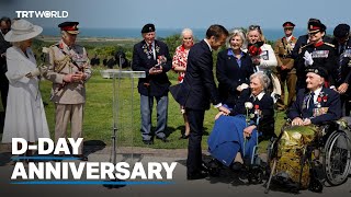 World leaders commemorate 80th anniversary of DDay landings [upl. by Antons]