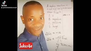 How to use ∆G  nFE⁰cell to determine the spontaneity of a Redox Reaction [upl. by Arreyt]