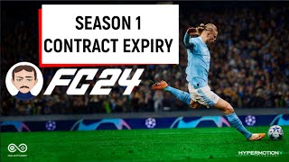 FIFA24 EA SPORTS FC24  Season 1 Contract Expiry Players Free Agents [upl. by Ier30]