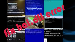 How to fix haldllntoskrnl error for xp bootable usb using winsetupfromusb [upl. by Broderick]