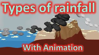 Different types of rainfall  Convectional rainfall Orographic and cyclonic rainfall  UPSC [upl. by Duggan]