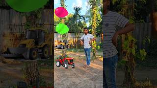 Balloon rolling to tractorjcbroller ampalto trending viralvideo vfxshorts shortvideo👍 [upl. by Catima]