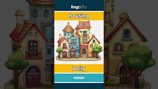 🇬🇧🇩🇰 housing  bolig  vocabulary builder  learn English  Lad os lære engelsk [upl. by Htebesile590]