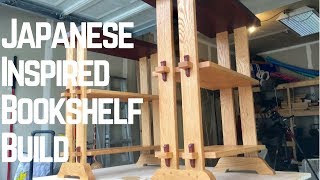 Japanese Inspired Bookshelf 3 AWESOME Types of Joinery How To  Woodworking [upl. by Asseralc]