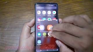 Samsung Galaxy S10  How to zoom Magnifier window android pie [upl. by Atikin965]