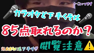 【閲覧注意】カラオケど下手くそは85点取れるのか？ [upl. by Yentiw751]