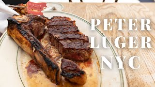 Eating at Peter Luger The Most Famous Steakhouse in NYC [upl. by Careaga]