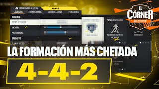 La FORMACIÓN más META de FIFA 23  442  Tácticas e instrucciones [upl. by Ahsatsana]