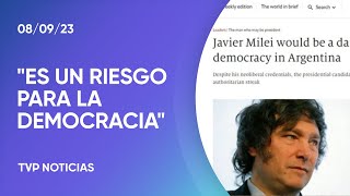 quotMilei es un riesgo para la democracia” tituló el diario inglés The Economist [upl. by Halian]