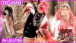 Suhagan Chudail On Location Moksh Ne Ki Nishigandha Aur Deeya Dono Se Shaadi Naye Drama Hua Start [upl. by Sabu]