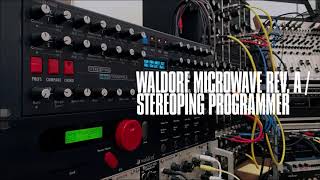 Waldorf Microwave rev A with Stereoping Programmer Demo [upl. by Krebs]