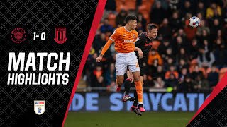 Blackpool 10 Stoke City  Highlights [upl. by Ellennahs122]