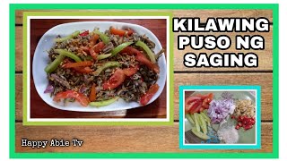 BANANA BLOSSOM SALAD  Kinilaw na Puso ng Saging shorts [upl. by Caresa]