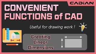 CADAutoCAD Creating Linear Dimensions  Convenient functions of CADian [upl. by Amsirp]