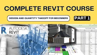 1 REVIT Tutorial for Begineers  Revit Architecture Structure amp Quantity TakeOff Full Course  BIM [upl. by Nnail]