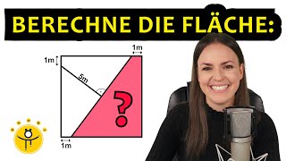 Mathe RÄTSEL Geometrie – Wie groß ist der Flächeninhalt [upl. by Griz]