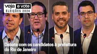 VEJA promove debate com candidatos a prefeito do Rio de Janeiro [upl. by Yra]