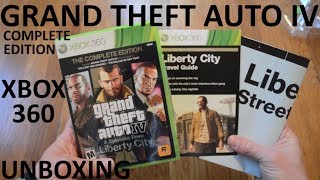 Unboxing Grand Theft Auto IV amp Episodes From Liberty City The Complete Edition For XBox 360 [upl. by Macknair]