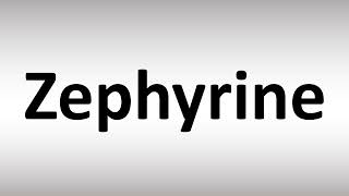 How to Pronounce Zephyrine [upl. by Lennahs]