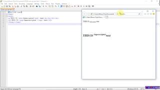 text formatting in html  sub amp superscripts  by bhanu priya [upl. by Gonsalve]