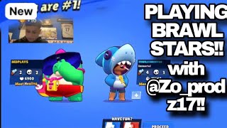 Playing Brawl Stars With Zobrawls 2 [upl. by Einnaf]