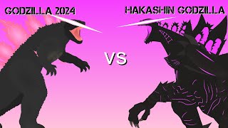 evolved Godzilla 2024 vs hakashin Godzilla  stick node pro [upl. by Jeaz167]