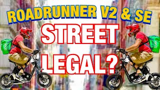 Electric scooter EMOVE RoadRunner V2 amp SE Street legal vs Law breaker 1200 mile review and trip [upl. by Atniuq]