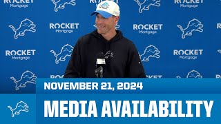 Detroit Lions coordinators meet with the media  November 21 2024 [upl. by Ferdy]