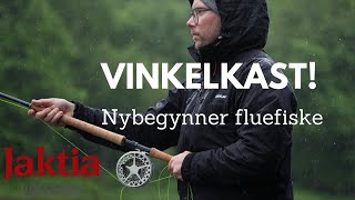 Nybegynner fluefiske  Vinkelkast i elv Meget effektiv kasteteknikk laksefiske eller ørretfiske [upl. by Ahsiyn950]