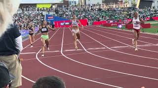 Heptathlon 200m 2024 US Olympic Trials Heat 2 Anna Hall [upl. by Lenoel887]