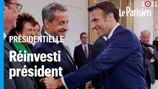 Investiture dEmmanuel Macron  revivez les temps forts de la cérémonie au palais de lElysée [upl. by Tristram195]