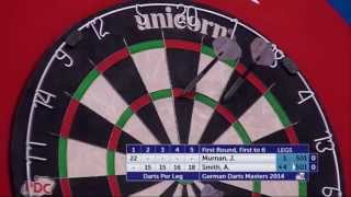 German Darts Masters 2014 First Round Joe Murnan v Andy Smith [upl. by Nissy669]