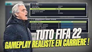 FIFA 22  COMMENT AVOIR UN GAMEPLAY RÉALISTE EN CARRIÈRE MANAGER [upl. by Latsyek]