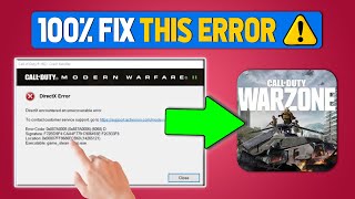 How to Fix DirectX Encountered an Unrecoverable Error in Call of Duty Warzone 3 on PC Updated Way [upl. by Elvis]