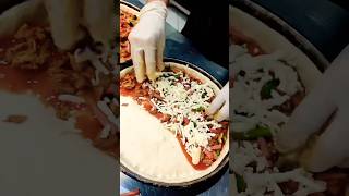 Pizza easy Recipe  pizza 🍕 with New Taste Enjoy with friends pizazz food shorts [upl. by Alemahs]