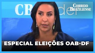 CRIS DAMASCENO PARTICIPA DE SABATINA DAS ELEIÇÕES À PRESIDÊNCIA DA OABDF [upl. by Schram]