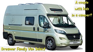 Dreamer Family Van Select camper van A couple with kids in a camper [upl. by Nitz930]