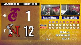 𝗘𝗡 𝗩𝗜𝗩𝗢  Juego 3  Serie 9 Tomateros de Culiacán vs Mayos de Navojoa  14 de Noviembre [upl. by Glynias]