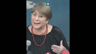 Bachelet tilda de suma gravedad a caso Monsalve y que la violencia contra la mujer es inaceptable [upl. by Kcered887]