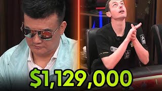 1129000 Pot With a FULL HOUSE and Tom Dwan at LIVE Poker Cash Game [upl. by Yahsan390]