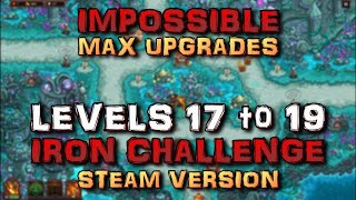 Kingdom Rush Vengeance  Levels 17  19 IRON Challenge  Impossible difficulty [upl. by Nohsid]