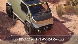 Kia x SEMA 2024  PV5 WKNDR Concept [upl. by Asilet574]