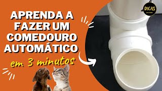 Comedouro caseiro para gatos fácil de fazer [upl. by Mehalek]