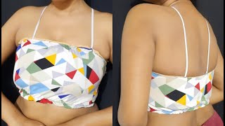 Bandeau Top  Bra Cutting And Stitching [upl. by Lemieux]