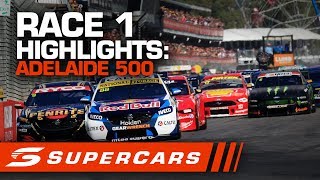 Highlights Race 1 Adelaide 500  Supercars 2020 [upl. by Maril]