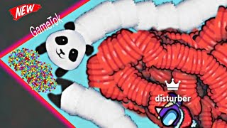 Snake Io Long Panda Vs Jacket Up Crewmate Top 01 Snake The Map Epic Snakeio Gameplay [upl. by Gnemgnok11]